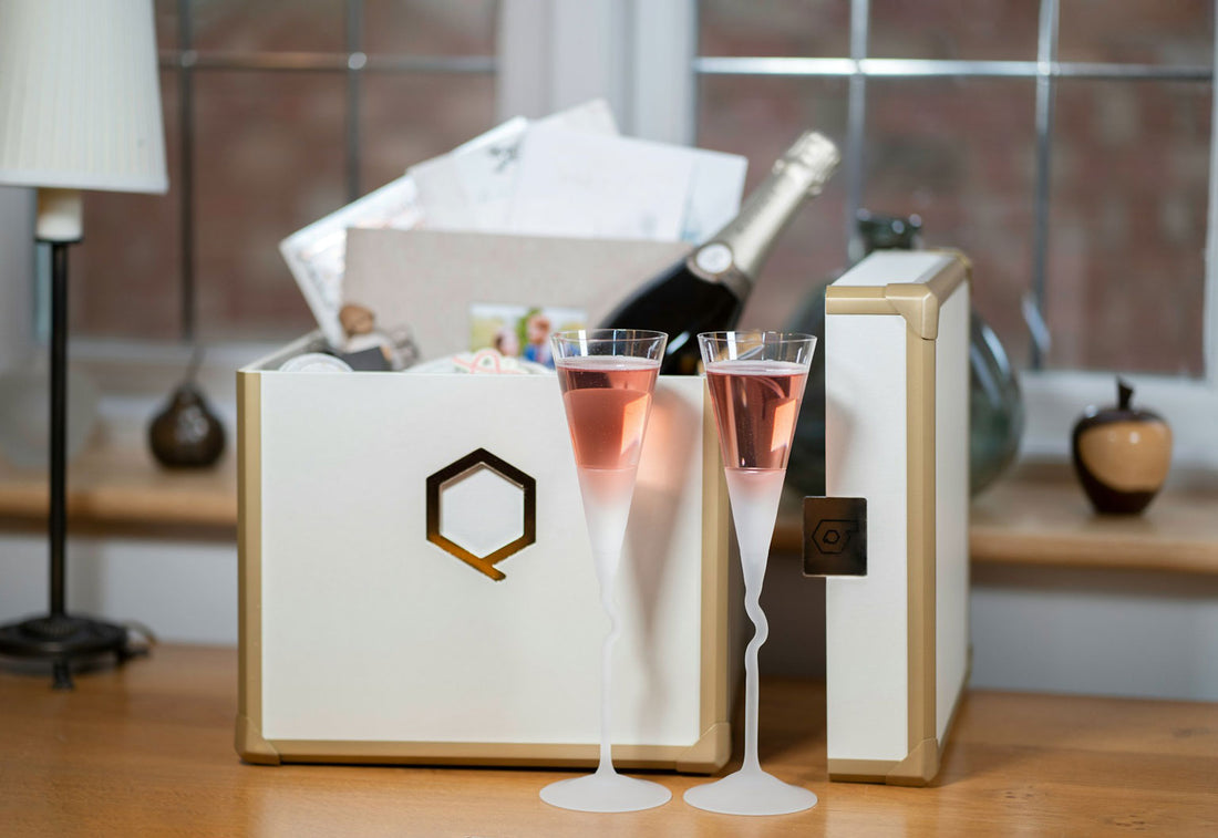 Bouteille de vin offerte en cadeau d'invité 